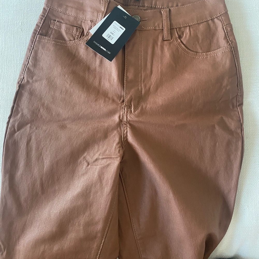 Brown Leather Pants